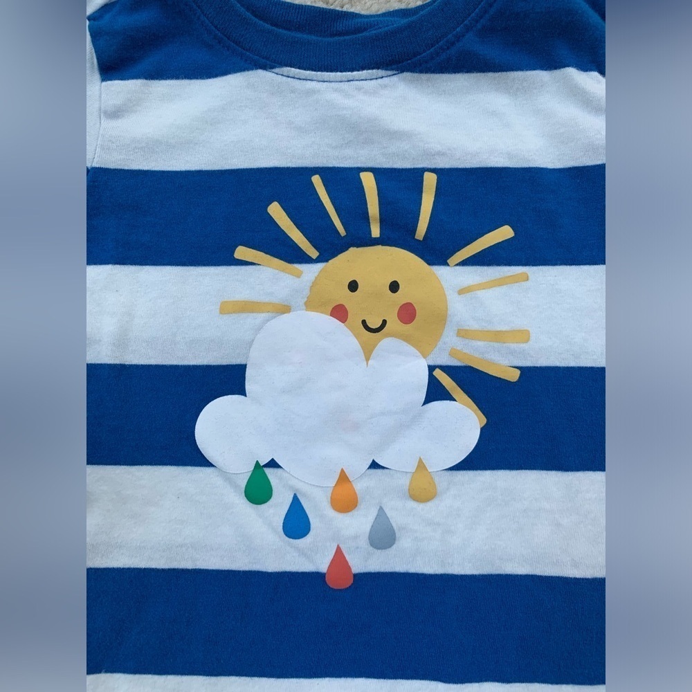 Hanna Andersson Size 85, 2T, Sun and Rain Graphic Tee - Picture 6 of 7